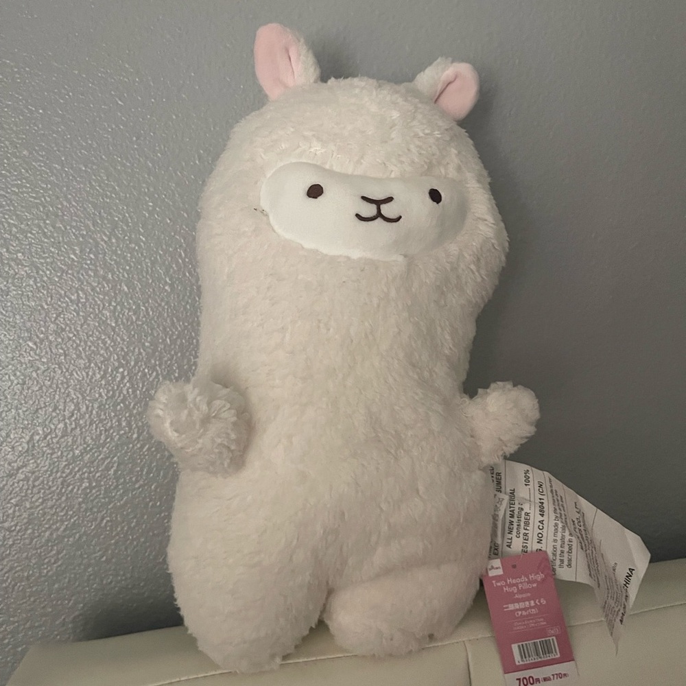 Cute White Alpaca Plush Toy